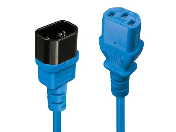 CABLE POWER IEC EXTENSION 2M/BLUE 30472 LINDY