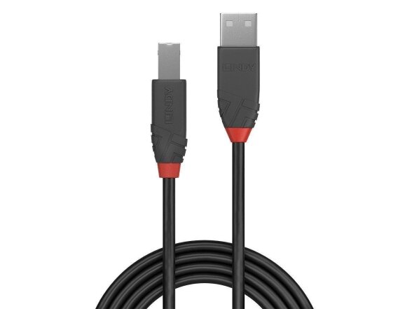 CABLE USB2 A-B 2M/ANTHRA 36673 LINDY 1