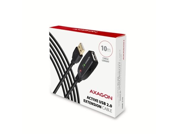 CABLE USB2.0 A-M/A-F ACTIVE/10M ADR-210 AXAGON 1