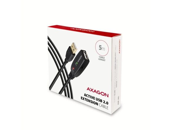 CABLE USB2.0 A-M/A-F ACTIVE/5M ADR-205 AXAGON 1