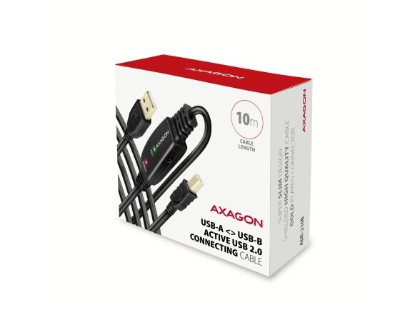 CABLE USB2.0 A-M/B-M ACTIVE/10M ADR-210B AXAGON 1