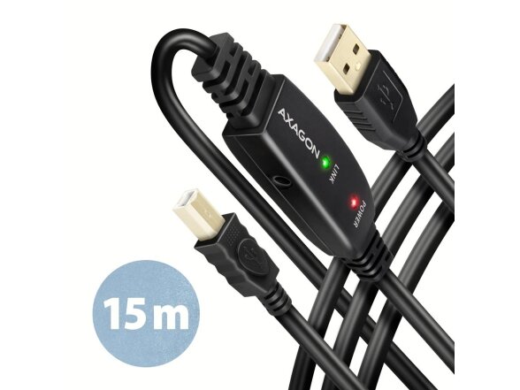 CABLE USB2.0 A-M/B-M ACTIVE/15M ADR-215B AXAGON