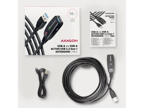 CABLE USB3.2 A-M/A-F ACTIVE/10M ADR-310 AXAGON 2