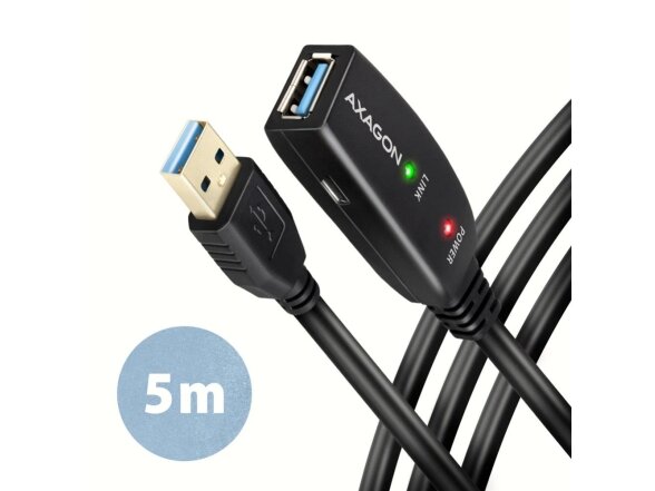 CABLE USB3.2 A-M/A-F ACTIVE/5M ADR-305 AXAGON CABLE USB3.2 A-M/A-F ACTIVE/5M ADR-305 AXAGON