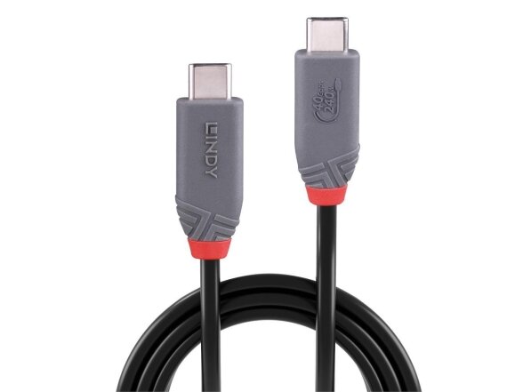 CABLE USB4 240W TYPE C 1.5M/40GBPS ANTHRA LINE 36957 LINDY 1 CABLE USB4 240W TYPE C 1.5M/40GBPS ANTHRA LINE 36957 LINDY 1