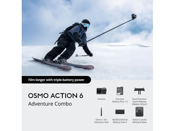 CAMERA OSMO ACTION 6 ADVENTURE/COMBO CP.OS.00000506 DJI 5 CAMERA OSMO ACTION 6 ADVENTURE/COMBO CP.OS.00000506 DJI 5