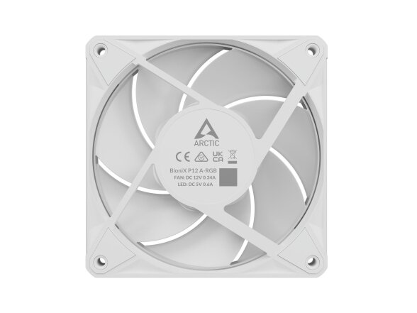CASE FAN 120MM BIONIX P12 ARGB/3-PACK WHT ACFAN00338A ARCTIC 8 CASE FAN 120MM BIONIX P12 ARGB/3-PACK WHT ACFAN00338A ARCTIC 8