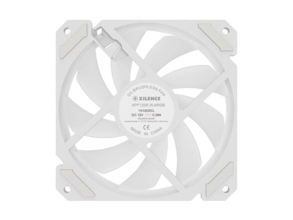 CASE FAN 120MM PWM ARGB REVERS/4PIN WHITE XF066 XILENCE 4 CASE FAN 120MM PWM ARGB REVERS/4PIN WHITE XF066 XILENCE 4