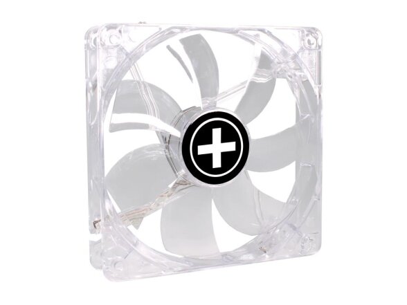 CASE FAN 120MM TRANSP 3PIN+4P/RED 12V XF046 XILENCE 3