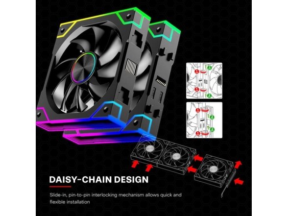CASE FAN 120MM XPF360.ARGB/XF072 XILENCE 9 CASE FAN 120MM XPF360.ARGB/XF072 XILENCE 9