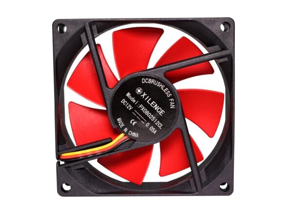 CASE FAN 80MM REDWING 3PIN+4P/12V XF037 XILENCE 3