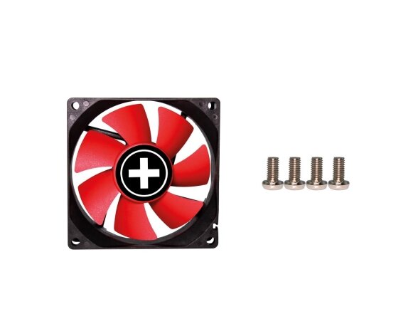 CASE FAN 80MM REDWING 3PIN+4P/12V XF037 XILENCE 5