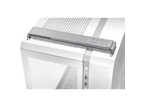 Case|ASUS|TUF Gaming GT502|MidiTower|Case product features Transparent panel|Not included|ATX|MicroATX|MiniITX|Colour White|GAMGT502PLUS/TGARGBWH 5