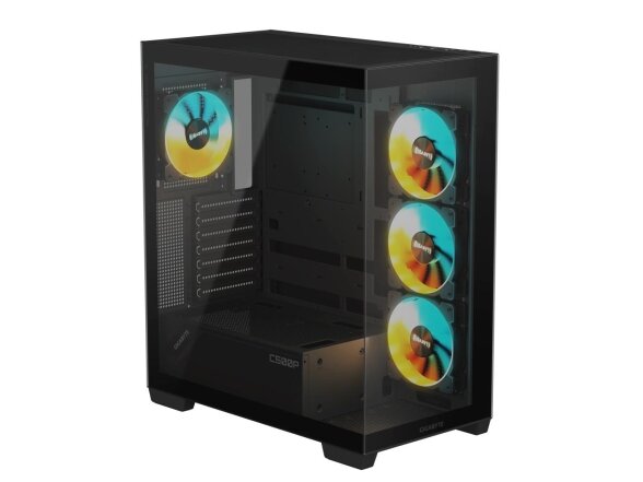 Case|GIGABYTE|GB-C500P ST|MidiTower|Case product features Transparent panel|ATX|MicroATX|MiniITX|Colour Black|GB-C500PST 4
