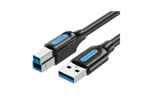 CABLE USB2.0 MALE TO MALE/1.5M BLACK COQBG VENTION