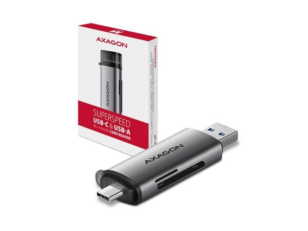 CARD READER USB-C+USB3.2 2SLOT/SD/MICROSD CRE-SAC AXAGON 2