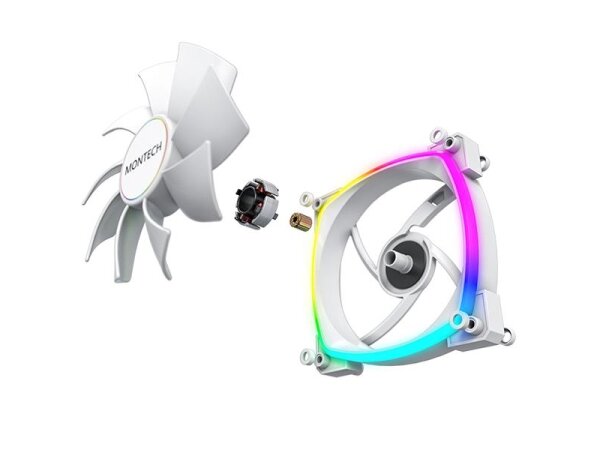 CASE FAN 140MM/AX140 PWM WHITE MONTECH 5