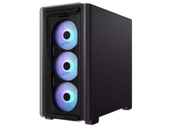 Case|ASUS|A23 PLUS|MidiTower|Case product features Transparent panel|MicroATX|MiniITX|Colour Black|A23PLUSTG/ARGBBLACK 5