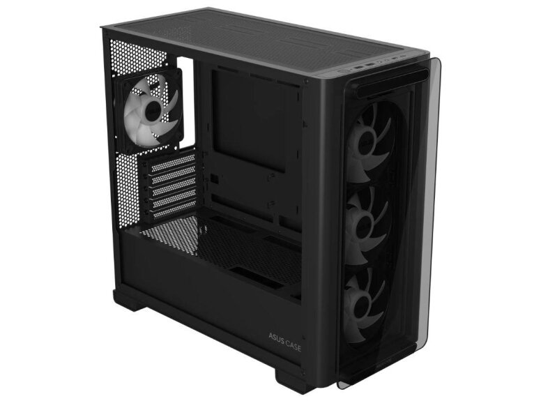 Case|ASUS|A23 PLUS|MidiTower|Case product features Transparent panel|MicroATX|MiniITX|Colour Black|A23PLUSTG/ARGBBLACK 3