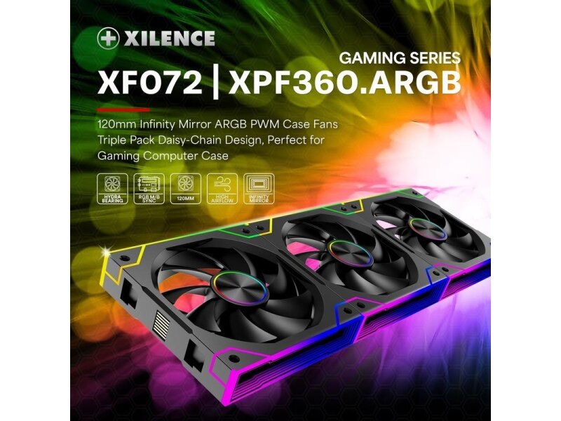 CASE FAN 120MM XPF360.ARGB/XF072 XILENCE 6