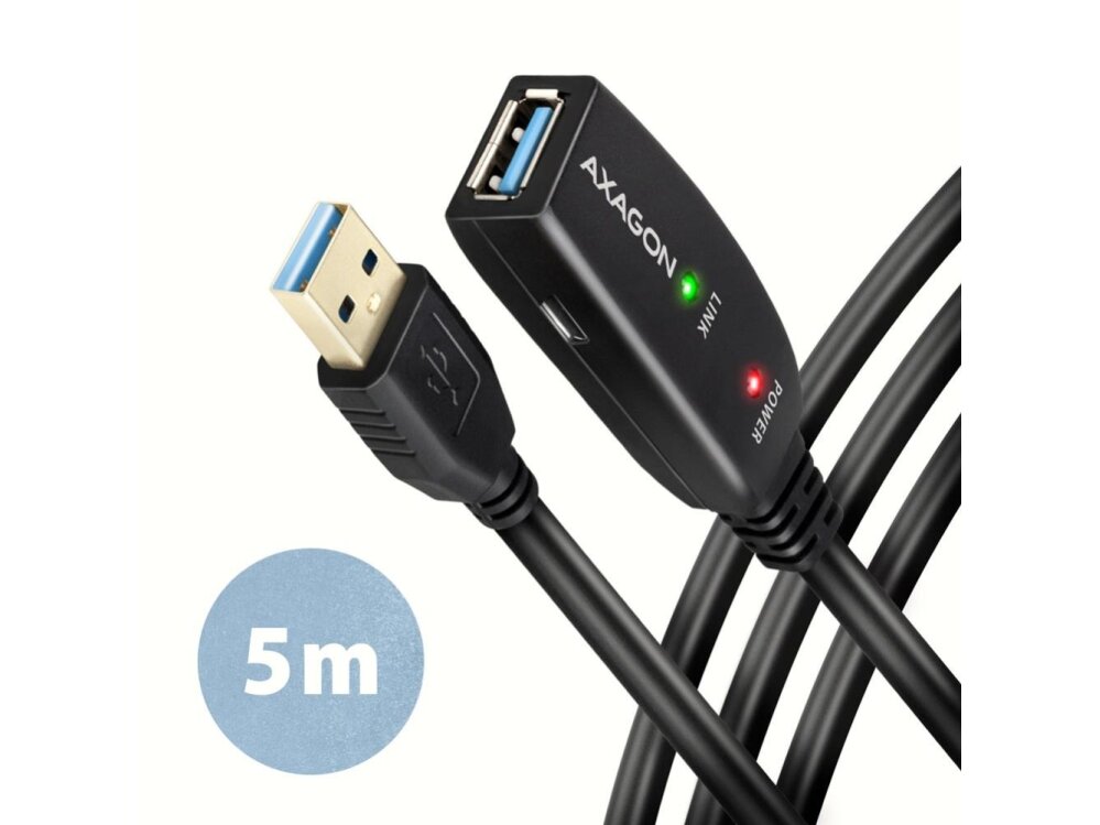 CABLE USB3.2 A-M/A-F ACTIVE/5M ADR-305 AXAGON