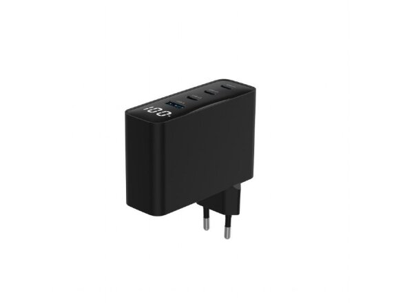 CHARGER USB 100W 4PORT GAN/TA-UC-PDQC100LCD-01-BK GEMBIRD 1