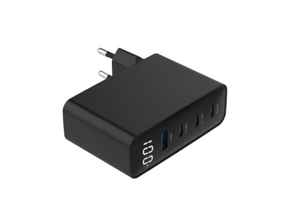 CHARGER USB 100W 4PORT GAN/TA-UC-PDQC100LCD-01-BK GEMBIRD 2