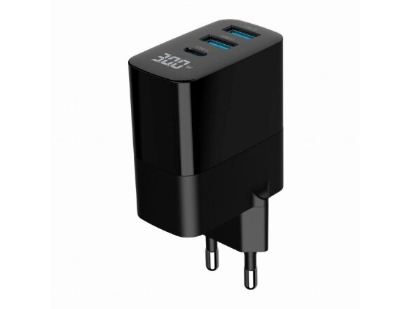 CHARGER USB 30W 3PORT/TA-UC-PDQC30LCD-BK-02 GEMBIRD 2