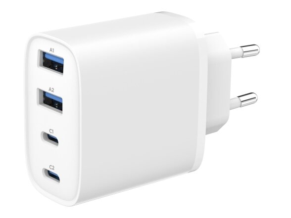 CHARGER USB UNIVERSAL 4P 40W/TA-UC-2A2C-PD40-01-W GEMBIRD