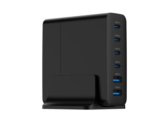CHARGER USB UNIVERSAL 6P 75W/TA-UC-2A4C-PD75-01-BK GEMBIRD