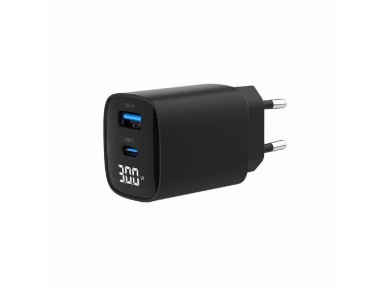 CHARGER USB 30W 2PORT/TA-UC-PDQC30LCD-BK-01 GEMBIRD