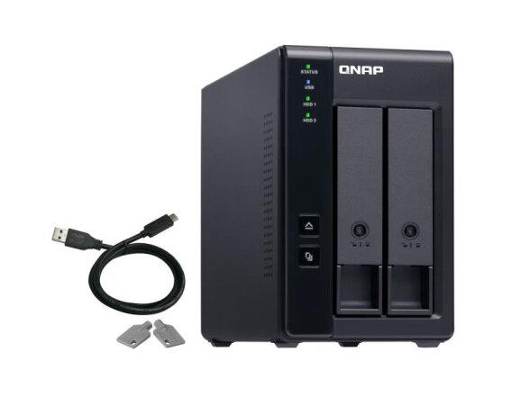 DAS ENCLOSURE 2BAY USB-C/TR-002 QNAP DAS ENCLOSURE 2BAY USB-C/TR-002 QNAP