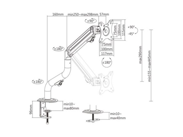 DISPLAY ACC MOUNTING ARM/17-32" MA-DA1-02 GEMBIRD 1 DISPLAY ACC MOUNTING ARM/17-32" MA-DA1-02 GEMBIRD 1