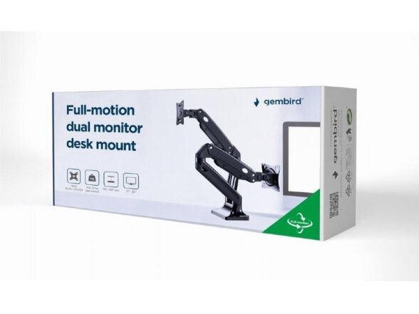 DISPLAY ACC MOUNTING ARM/17-35" MA-DA2-03 GEMBIRD 5 DISPLAY ACC MOUNTING ARM/17-35" MA-DA2-03 GEMBIRD 5