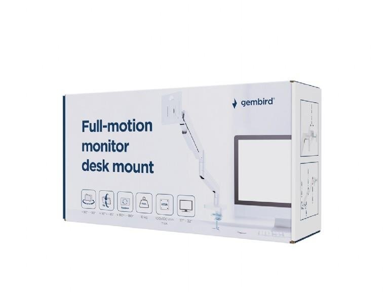DISPLAY ACC MOUNTING ARM/17-32" WH MA-DA1-04-W GEMBIRD 4