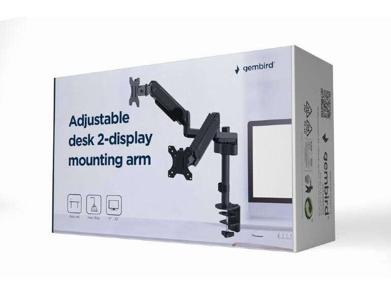 DISPLAY ACC MOUNTING ARM/17-32" MA-DA2P-01 GEMBIRD 2