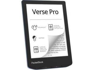 E-Reader|POCKETBOOK|Verse Pro|6"|1072x1448|1xUSB-C|Wireless LAN|Bluetooth|Azure|PB634-A-WW
