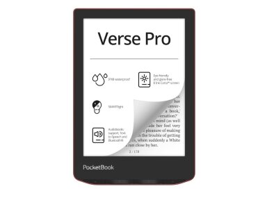 E-Reader|POCKETBOOK|Verse Pro|6"|1072x1448|1xUSB-C|Wireless LAN|Bluetooth|Red|PB634-3-WW