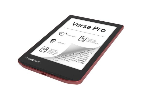 E-Reader|POCKETBOOK|Verse Pro|6"|1072x1448|1xUSB-C|Wireless LAN|Bluetooth|Red|PB634-3-WW 2 E-Reader|POCKETBOOK|Verse Pro|6"|1072x1448|1xUSB-C|Wireless LAN|Bluetooth|Red|PB634-3-WW 2