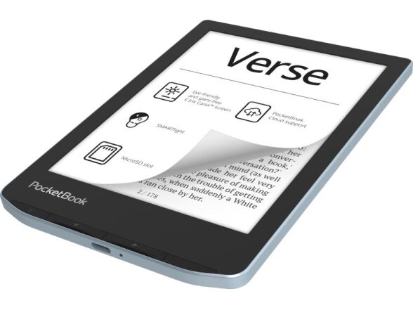E-Reader|POCKETBOOK|Verse|6"|1024x758|1xUSB-C|Micro SD|Wireless LAN|Blue|PB629-2-WW 3