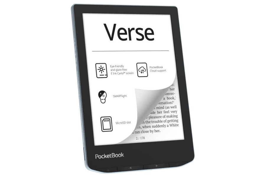 E-Reader|POCKETBOOK|Verse|6"|1024x758|1xUSB-C|Micro SD|Wireless LAN|Blue|PB629-2-WW