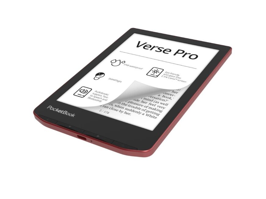 E-Reader|POCKETBOOK|Verse Pro|6"|1072x1448|1xUSB-C|Wireless LAN|Bluetooth|Red|PB634-3-WW 2