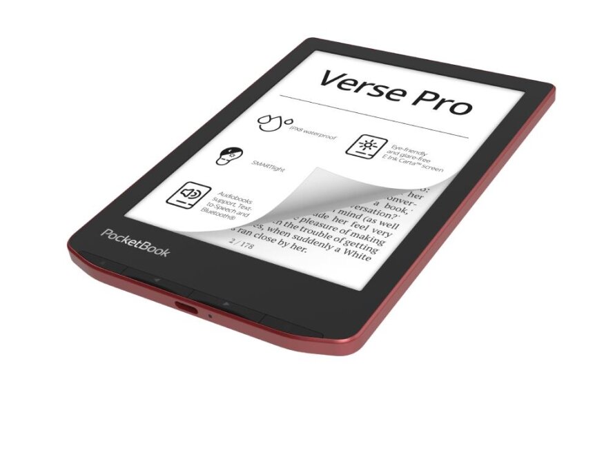 E-Reader|POCKETBOOK|Verse Pro|6"|1072x1448|1xUSB-C|Wireless LAN|Bluetooth|Red|PB634-3-WW 7