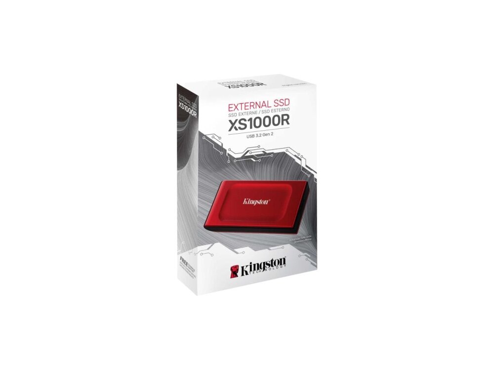External SSD|KINGSTON|XS1000|2TB|USB 3.2|Write speed 1000 MBytes/sec|Read speed 1050 MBytes/sec|SXS1000R/2000G 2
