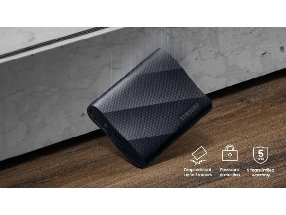 External SSD|SAMSUNG|T9|2TB|USB 3.2|Write speed 1950 MBytes/sec|Read speed 2000 MBytes/sec|MU-PG2T0B/EU 2 External SSD|SAMSUNG|T9|2TB|USB 3.2|Write speed 1950 MBytes/sec|Read speed 2000 MBytes/sec|MU-PG2T0B/EU 2