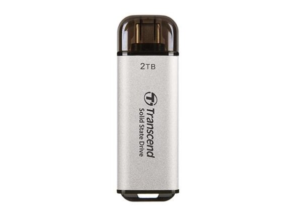 External SSD|TRANSCEND|ESD300|2TB|USB-C|Write speed 950 MBytes/sec|Read speed 1500 MBytes/sec|TS2TESD300S