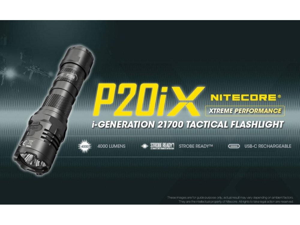 FLASHLIGHT PRECISE SERIES/4000 LUMENS P20IX NITECORE 1 FLASHLIGHT PRECISE SERIES/4000 LUMENS P20IX NITECORE 1