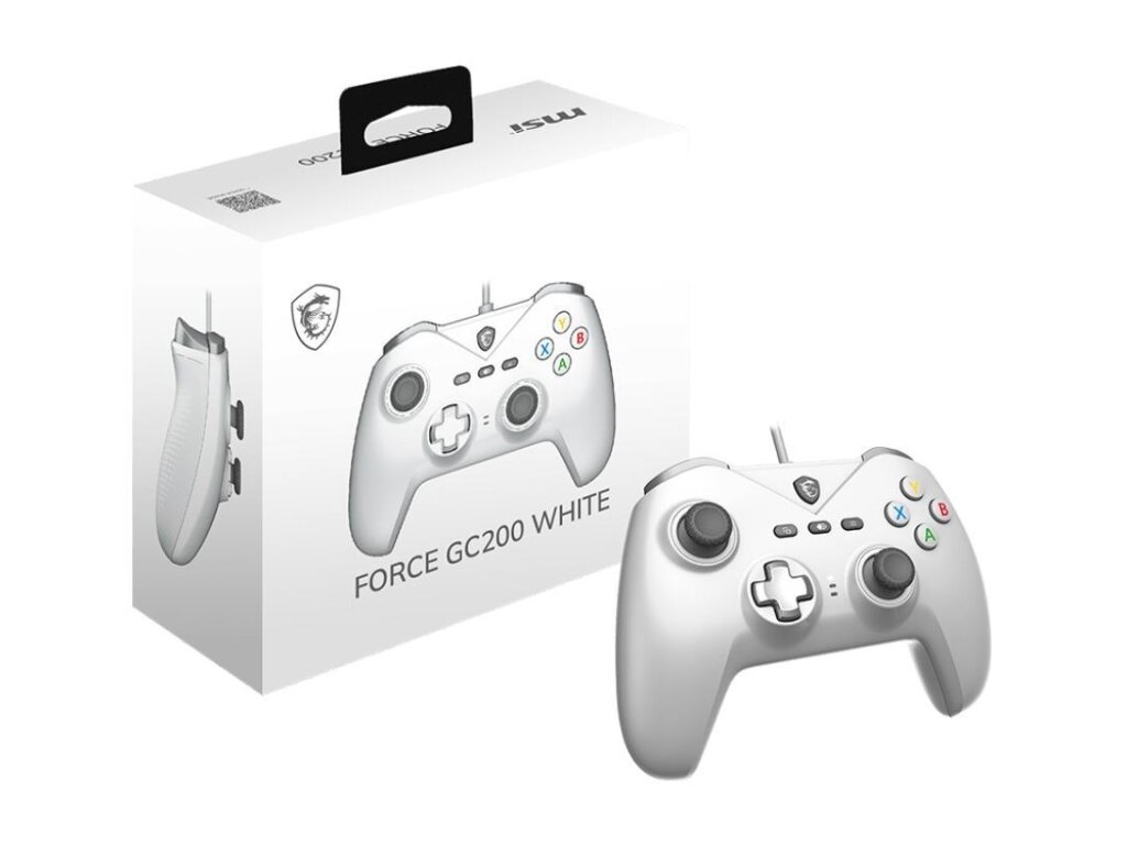 GAMEPAD WIRED FORCE WHITE/FORCE GC200 WHITE MSI 4 GAMEPAD WIRED FORCE WHITE/FORCE GC200 WHITE MSI 4