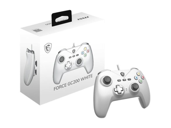 GAMEPAD WIRED FORCE WHITE/FORCE GC200 WHITE MSI 4 GAMEPAD WIRED FORCE WHITE/FORCE GC200 WHITE MSI 4