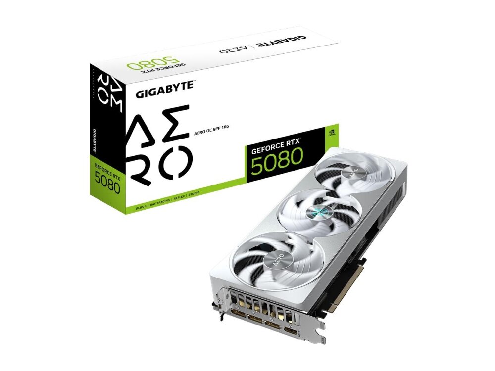 Vaizdo plokštė Gigabyte GeForce RTX 5080 Aero OC SFF 16GB GDDR7 Graphics Card 8 Vaizdo plokštė Gigabyte GeForce RTX 5080 Aero OC SFF 16GB GDDR7 Graphics Card 8
